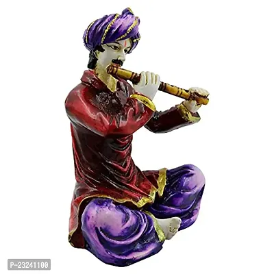 KARIGAARI - Ideas Hand Crafted Poly Resine Rajasthani Men Idol for Home Decorative Showpiece (KK0609)-thumb3