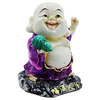 KARIGAARI - Ideas Hand Crafted Poly Resine Laughing Buddha Idol Showpiece for Home Decoration and Gifting (KK0634)-thumb2