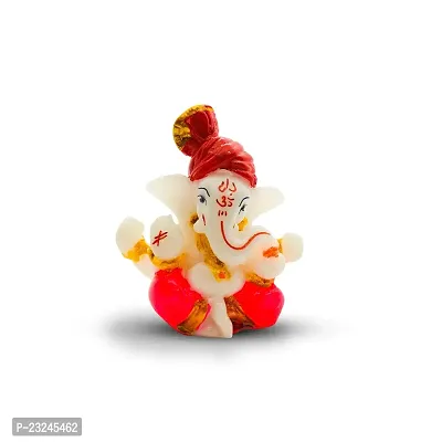 Rare Planet Polystone Car Dashboard Ganesh Idol Handpainted Lord Ganesha Idols for Home Decor Showpiece Murti (Multicolor, 5.3 cm x 5.7 cm x 2 cm)-thumb4