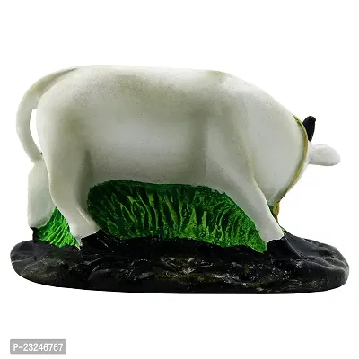 KARIGAARI - Ideas Hand Crafted Holy Cow Statue Figurine for Home Temple-thumb5