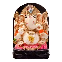 Classic Handcrafted Polyresin Eco Friendly Lord Ganesha Ganpati Idol Figurine | Lord Ganesha Statue For Home Decoration (Multicolor)-thumb3