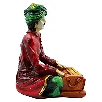 KARIGAARI - Ideas Hand Crafted Poly Resine Rajasthani Men Idol for Home Decorative Showpiece (KK0621)-thumb2