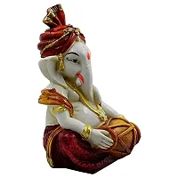 KARIGAARI - Ideas Hand Crafted Poly Resine Lord Ganesha Idol for Showpiece and Gifting (KK0614)-thumb2