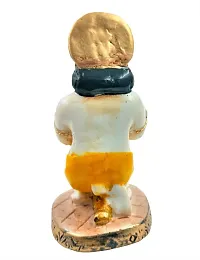 Karigaari India Polyresine Sitting Hanuman Showpiece for Car Dashboard I Hanumaji Murti  Idol for Car I Balaji I Bajrangbali-thumb3