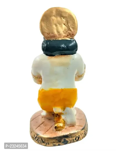 Karigaari India Polyresine Sitting Hanuman Showpiece for Car Dashboard I Hanumaji Murti  Idol for Car I Balaji I Bajrangbali-thumb4