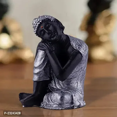 Karigaari India Vishram Buddha Idol (Silver)