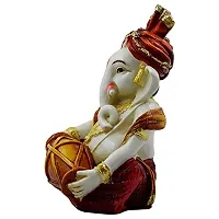 KARIGAARI - Ideas Hand Crafted Poly Resine Lord Ganesha Idol for Showpiece and Gifting (KK0614)-thumb4