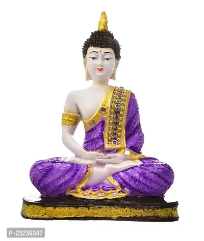 Karigaari India Handcrafted Resine Meditating Buddha Showpiece | Buddha Idols for Home Decor-thumb2