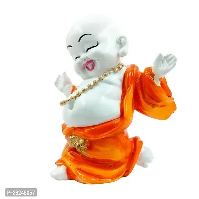 Karigaari India Polyresine Polyresin Dancing Buddha Idol Statue Showpiece for HomeDecor Decoration Gift Gifting Items-thumb3