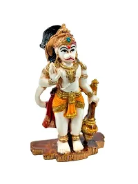 Karigaari India Polyresine Standing Hanuman Showpiece for Car Dashboard I Hanumaji Murti  Idol for Car I Balaji I Bajrangbali-thumb1