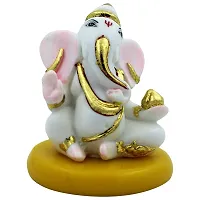 KARIGAARI - Ideas Hand Crafted White Lord Ganesh for Home d?cor-thumb1