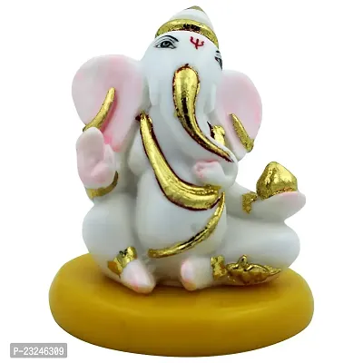 KARIGAARI - Ideas Hand Crafted White Lord Ganesh for Home d?cor-thumb2