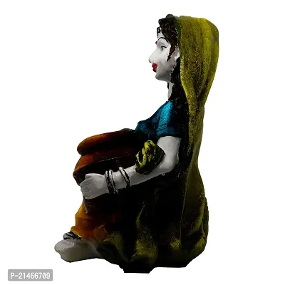 Classic- Ideas Hand Crafted Polyresin Yellow Eco Friendly Rajasthani Idol Figurine-thumb5