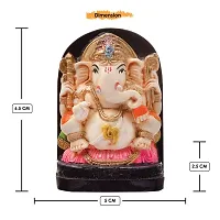 Classic Handcrafted Polyresin Eco Friendly Lord Ganesha Ganpati Idol Figurine | Lord Ganesha Statue For Home Decoration (Multicolor)-thumb4