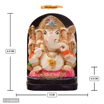 Classic Handcrafted Polyresin Eco Friendly Lord Ganesha Ganpati Idol Figurine | Lord Ganesha Statue For Home Decoration (Multicolor)-thumb5