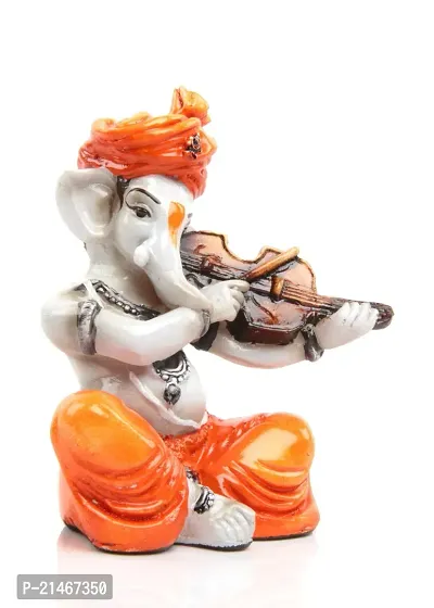 Classic Polyresin Ganesha Figurine, 7.8X13.5X7.8 In, Multicolour, 1 Piece-thumb2