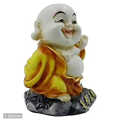 KARIGAARI - Ideas Hand Crafted Poly Resine Laughing Buddha Idol Showpiece for Home Decoration and Gifting (KK0627)-thumb3