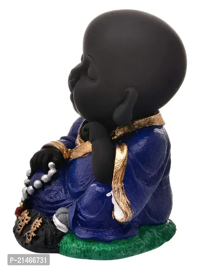 Classic Handcrafted Resine Little Thinking Resting Buddha Showpiece | Buddha Idols For Home Deacute;cor-thumb4