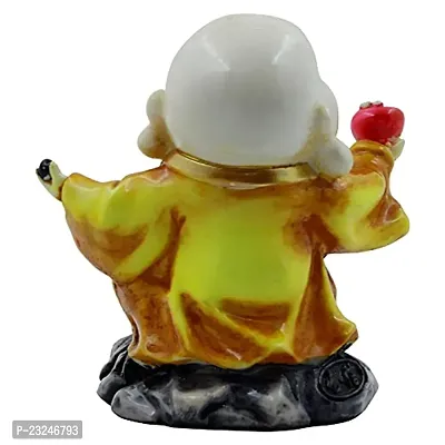 KARIGAARI - Ideas Hand Crafted Poly Resine Laughing Buddha Idol Showpiece for Home Decoration and Gifting (KK0628)-thumb4