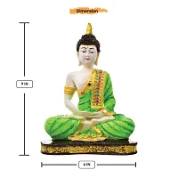 Karigaari India Handcrafted Resine Meditating Buddha Showpiece | Buddha Idols for Home Decor-thumb2