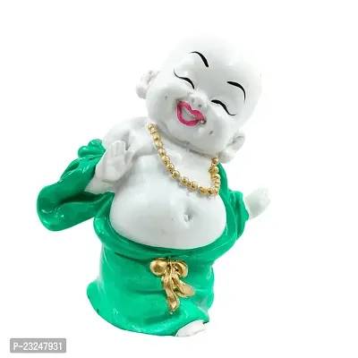 Karigaari India Polyresine Polyresin Dancing Buddha Idol Statue Showpiece for HomeDecor Decoration Gift Gifting Items