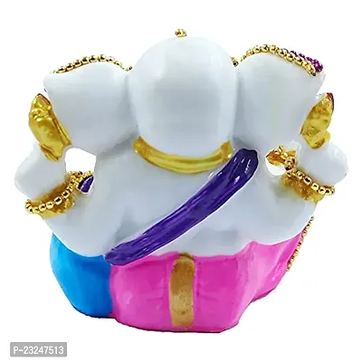 KARIGAARI - Ideas Hand Crafted Studded with Stone Car Dashboard Ganesha with Beautiful Decoration I Pooja Mandir I Gifting in Home Innaugrations I Bulk Gifting-thumb4