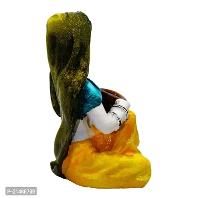 Classic- Ideas Hand Crafted Polyresin Yellow Eco Friendly Rajasthani Idol Figurine-thumb4