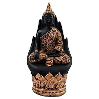 KARIGAARI - Ideas Hand Crafted Poly Resine Lord Buddha Palm Statue (KK0579)-thumb1