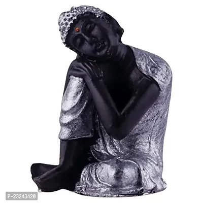 Karigaari India Vishram Buddha Idol (Silver)-thumb2