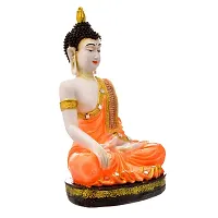 Classic Handcrafted Resine Meditating Buddha Sculpture | Showpiece For Home Deacute;cor And Office-thumb3