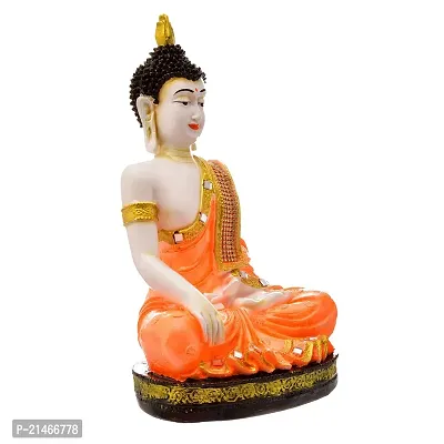 Classic Handcrafted Resine Meditating Buddha Sculpture | Showpiece For Home Deacute;cor And Office-thumb4