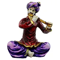 KARIGAARI - Ideas Hand Crafted Poly Resine Rajasthani Men Idol for Home Decorative Showpiece (KK0609)-thumb1