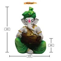 Karigaari India Handcrafted Polyresin Eco Friendly Lord Ganesha Ganpati Idol Figurine | Lord Ganesha Statue for Home Decoration (Multicolor)-thumb4