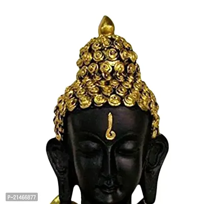 Classic Buddha Idol On Lotus Showpiece-thumb3