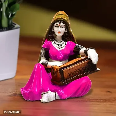 KARIGAARI - Ideas Hand Crafted Rajasthani Traditional Showpiece Women Figurine Idol for Home Decoration