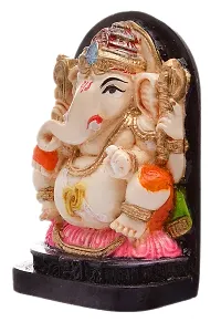 Karigaari India Handcrafted Polyresin Eco Friendly Lord Ganesha Ganpati Idol Figurine | Lord Ganesha Statue for Home Decoration (Multicolor)-thumb2