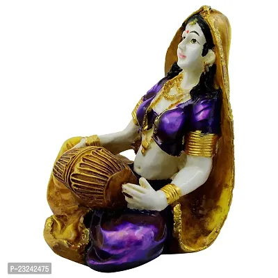 KARIGAARI - Ideas Hand Crafted Rajasthani Women Statue Figurine for Home D?cor Showpiece (KK0644)-thumb5