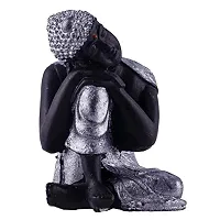 Karigaari India Vishram Buddha Idol (Silver)-thumb2