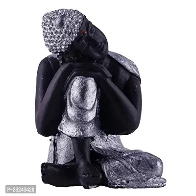 Karigaari India Vishram Buddha Idol (Silver)-thumb3