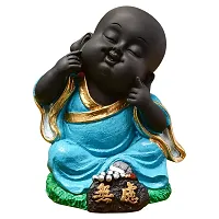 Karigaari India Handcrafted Resine Little Turquoise Buddha Showpiece | Buddha Idols for Home D?cor-thumb2