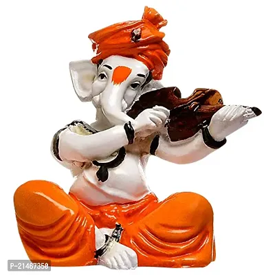 Classic Polyresin Ganesha Figurine, 7.8X13.5X7.8 In, Multicolour, 1 Piece-thumb3