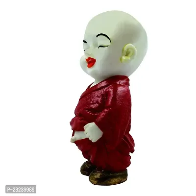 KARIGAARI - Ideas Hand Crafted Standing Maroon Buddhist Mock Idol for Home D?cor-thumb2