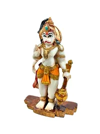 Karigaari India Polyresine Standing Hanuman Showpiece for Car Dashboard I Hanumaji Murti  Idol for Car I Balaji I Bajrangbali-thumb2