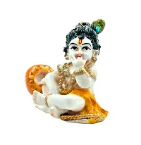 Karigaari India Polyresine Bal Krishna Showpiece for Car Dashboard I Bal Kishan Showpiece Murti for Home D?cor (Size : 5 x 2 in)-thumb2