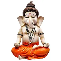 Classic Polyresine Ganesha Doing Yoga Showpiece-thumb1