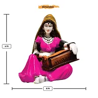 KARIGAARI - Ideas Hand Crafted Rajasthani Traditional Showpiece Women Figurine Idol for Home Decoration-thumb2