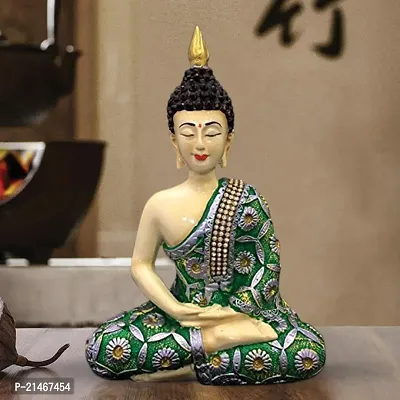 Classic Handcrafted Meditating Buddha Sculpture | Showpiece For Home Deacute;cor And Office
