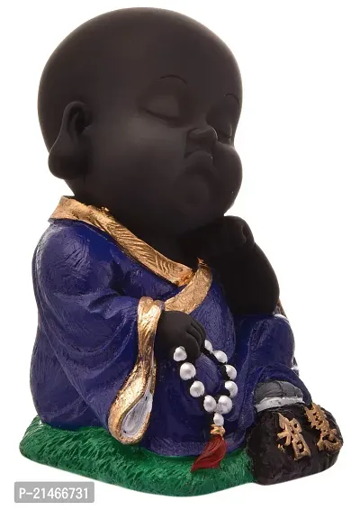 Classic Handcrafted Resine Little Thinking Resting Buddha Showpiece | Buddha Idols For Home Deacute;cor-thumb3