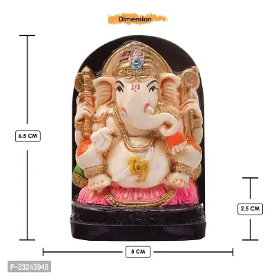 Karigaari India Handcrafted Polyresin Eco Friendly Lord Ganesha Ganpati Idol Figurine | Lord Ganesha Statue for Home Decoration (Multicolor)-thumb5