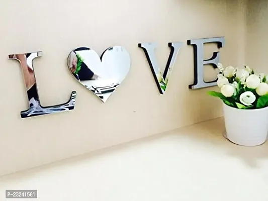 Karigaari India Acrylic 3D Love Wall Sticker I Best for Gifting to Your Loved Ones